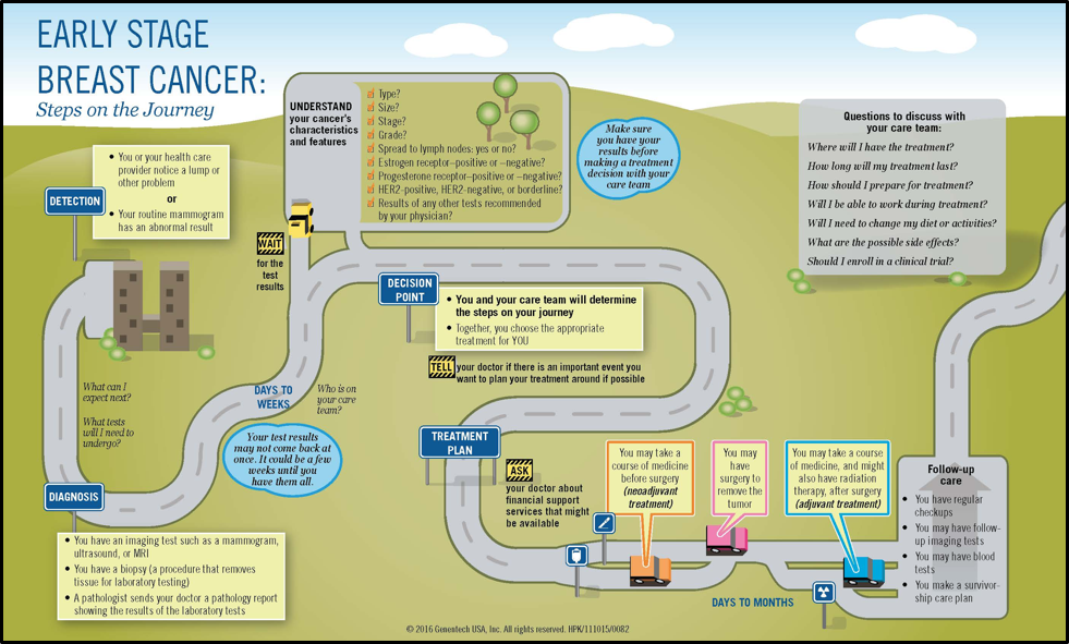 breast cancer patient journey map